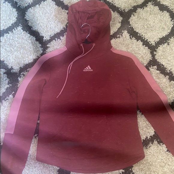 maroon adidas sweater